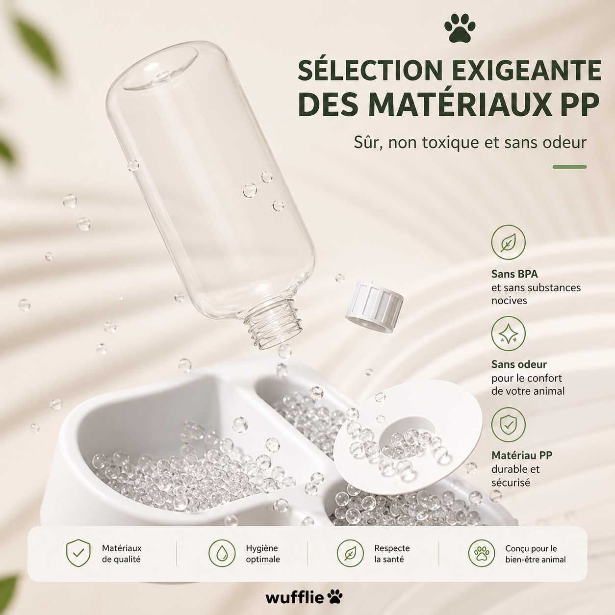 Distributeur d’eau automatique avec gamelle